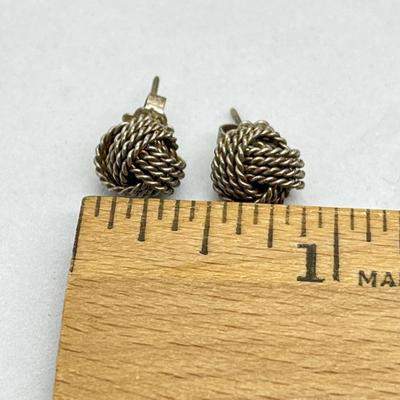 LOT 15: Four (4) Sterling Silver Necklaces with Pendant and Pierced Earrings - 60 GTW