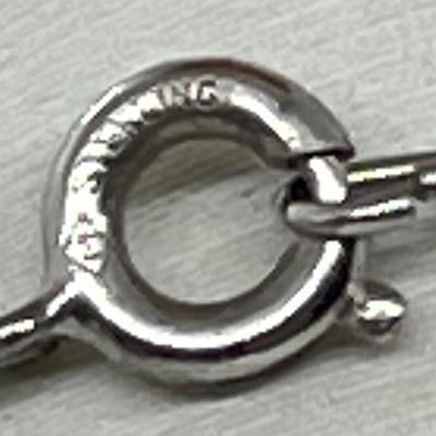 LOT 15: Four (4) Sterling Silver Necklaces with Pendant and Pierced Earrings - 60 GTW