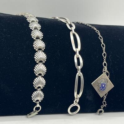 LOT 17: Three (3) Sterling Silver Bracelets - 33.1 Grams