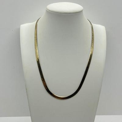 LOT 18: Gold Vermeil Sterling Silver 18" Necklace - 11.6 Grams