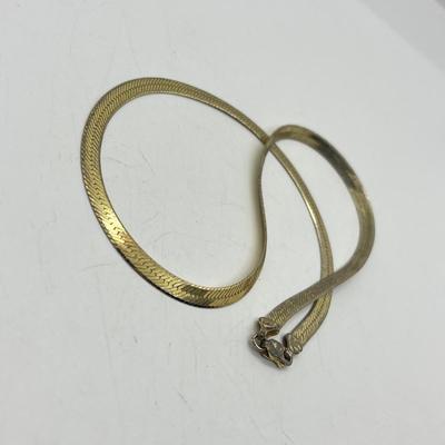 LOT 18: Gold Vermeil Sterling Silver 18" Necklace - 11.6 Grams