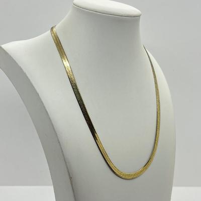 LOT 18: Gold Vermeil Sterling Silver 18" Necklace - 11.6 Grams