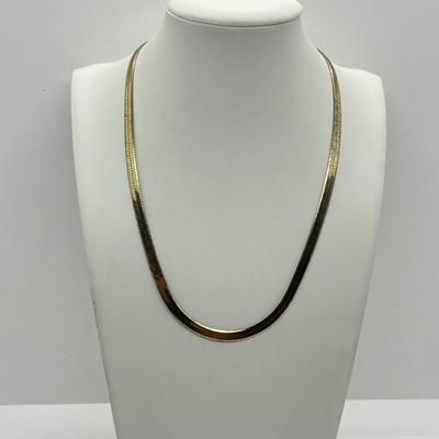 LOT 18: Gold Vermeil Sterling Silver 18" Necklace - 11.6 Grams