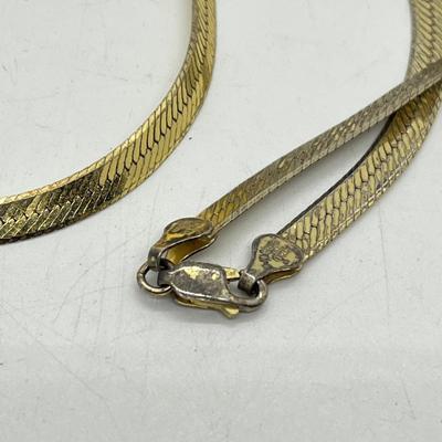 LOT 18: Gold Vermeil Sterling Silver 18" Necklace - 11.6 Grams