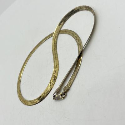 LOT 18: Gold Vermeil Sterling Silver 18" Necklace - 11.6 Grams