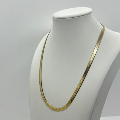 LOT 18: Gold Vermeil Sterling Silver 18" Necklace - 11.6 Grams