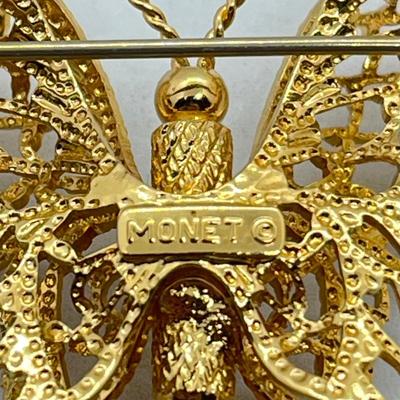 LOT 19: Butterfly, Dragonfly and Bumblebee Vintage Brooches/Pins - One is marked 800 Silver