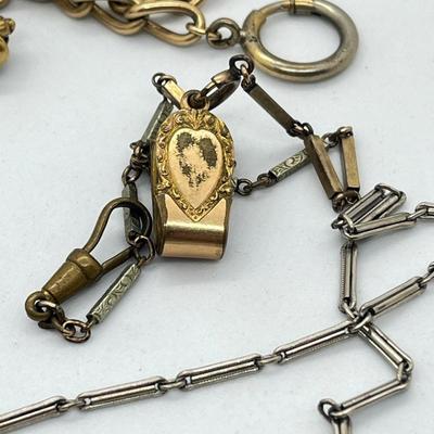 LOT 21: Vintage Pocket Watch Chains