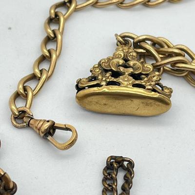 LOT 21: Vintage Pocket Watch Chains