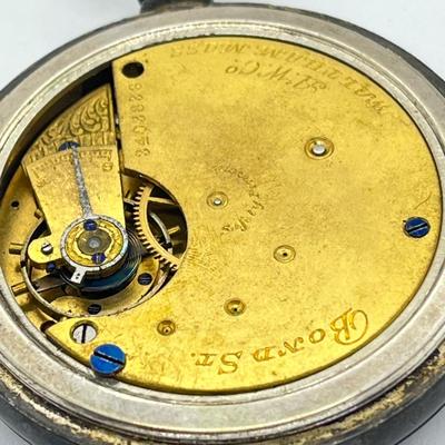 LOT 29: Vintage Waltham Pocket Watch with Coin Silver Case - Needs Repair