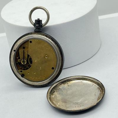 LOT 29: Vintage Waltham Pocket Watch with Coin Silver Case - Needs Repair