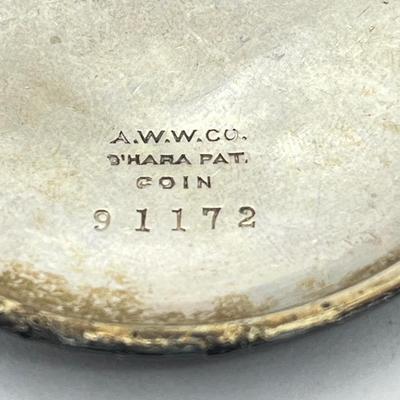 LOT 29: Vintage Waltham Pocket Watch with Coin Silver Case - Needs Repair