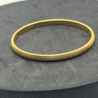 LOT 32: Gold Toned Bangle Bracelets - Monet and More!