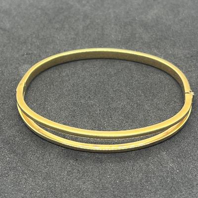 LOT 32: Gold Toned Bangle Bracelets - Monet and More!