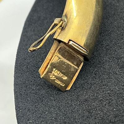 LOT 33: Vintage Gold Filled Hinged Bracelets