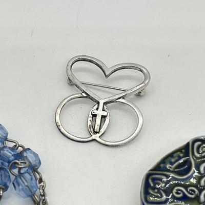 LOT 36: Catholic Religious Lot - Rosaries (Some Sterling) and More