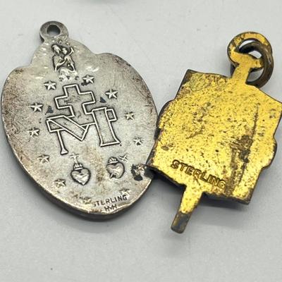 LOT 36: Catholic Religious Lot - Rosaries (Some Sterling) and More