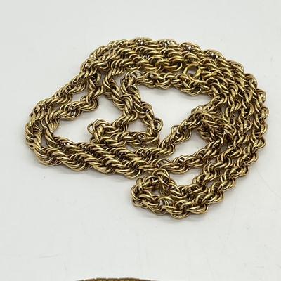 LOT 37: Gold Toned Necklace Collection