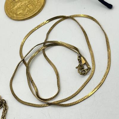 LOT 37: Gold Toned Necklace Collection
