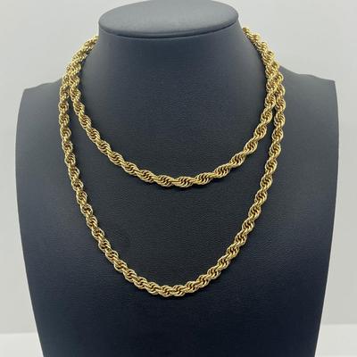 LOT 37: Gold Toned Necklace Collection