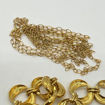 LOT 37: Gold Toned Necklace Collection