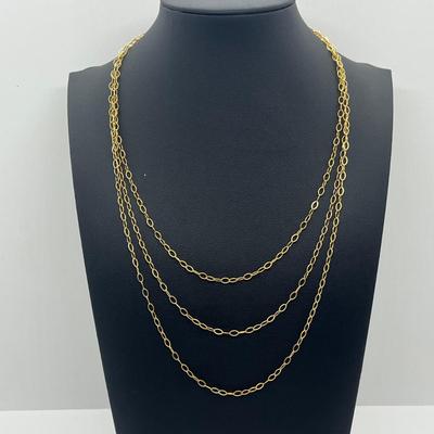 LOT 37: Gold Toned Necklace Collection