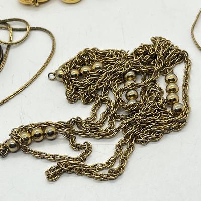 LOT 37: Gold Toned Necklace Collection