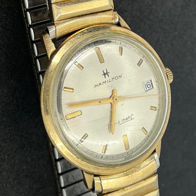 LOT 39: Vintage Watches - Hamilton 10K RGP Manual Watch and More