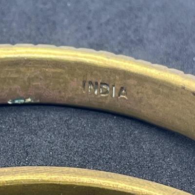 LOT 40: Mosaic Inlaid Bangle Bracelets