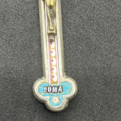 LOT 43: Antique Micro-Mosaic Crucifix Cross Pendant