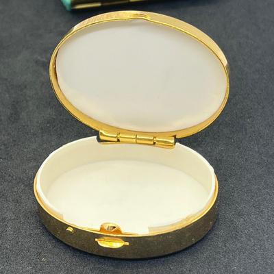 LOT 54: Fun Odds and Ends: Vintage Cigarette Case, Pen, Marbles, Trinket Box and More