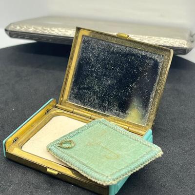 LOT 54: Fun Odds and Ends: Vintage Cigarette Case, Pen, Marbles, Trinket Box and More