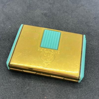 LOT 54: Fun Odds and Ends: Vintage Cigarette Case, Pen, Marbles, Trinket Box and More