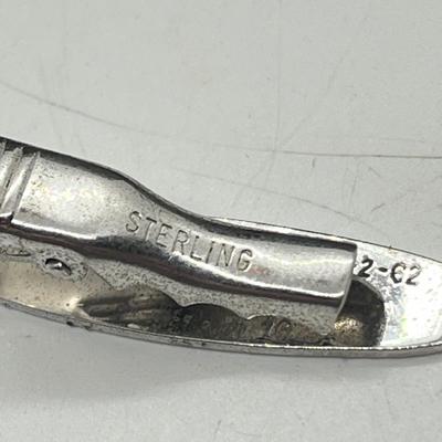 LOT 56: Men's Jewelry Lot Including Sterling Tie Clip (4.6 Grams) and 10K Pin (2.3 Grams)