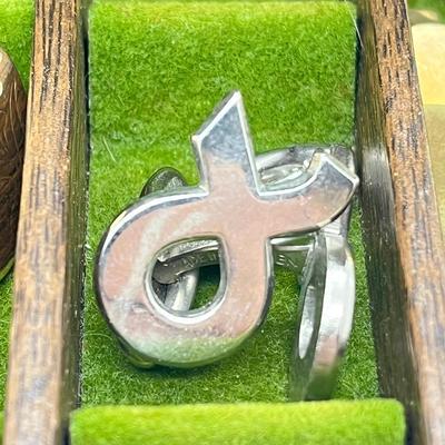 LOT 56: Men's Jewelry Lot Including Sterling Tie Clip (4.6 Grams) and 10K Pin (2.3 Grams)