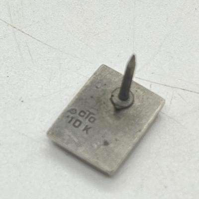 LOT 56: Men's Jewelry Lot Including Sterling Tie Clip (4.6 Grams) and 10K Pin (2.3 Grams)