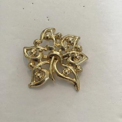 Sale Photo Thumbnail #147: Vintage goldtone brooch please see attached photos