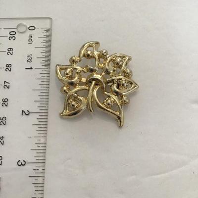 Sale Photo Thumbnail #149: Vintage goldtone brooch please see attached photos