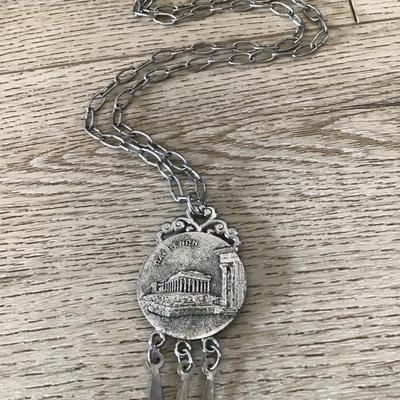 Vintage large Greek coin, statement, necklace