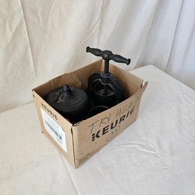 Trio of Cast Iron Memorabilia (LR-JS)