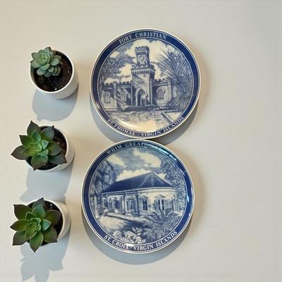 Sale Photo Thumbnail #194: Two Collectible Porcelain Plates From The Virgin Islands Series By Hutschenreuther of Germany  6.5" Wide