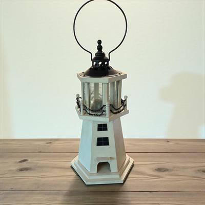 Sale Photo Thumbnail #202: Wooden Lighthouse Figurine  17" tall