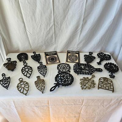 Collection of Cast Iron & Brass Trivets & More (LR-JS)