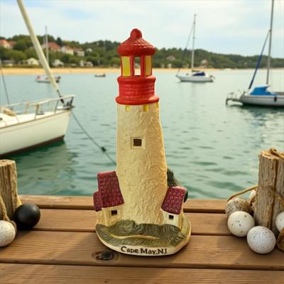 Sale Photo Thumbnail #206: Cape May NJ Ceramic Lighthouse  7.5" tall