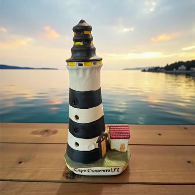 Sale Photo Thumbnail #207: Cape Canaveral, FL Ceramic Lighthouse   7.5" tall