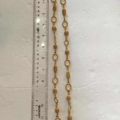 Sale Photo Thumbnail #169: Very nice goldtone necklace. Please see attached photos.