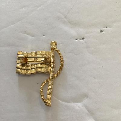 Sale Photo Thumbnail #200: Vintage American flag brooch. Please see attached photos.