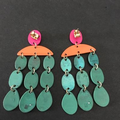 Beautiful Robert Lee, morris, Soho, colorful dangle earrings
