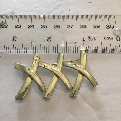 Sale Photo Thumbnail #208: Gold tone, fashion, brooch. Please see attached photos.