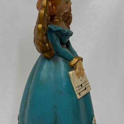 Sale Photo Thumbnail #93: Approx. 9" tall, music box doesn't play when wound (maybe needs adjustment/lubrication?).  Good physical condition, no chips or cracks.